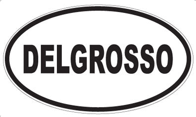 DELGROSSO - Oval Sticker