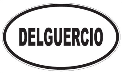 DELGUERCIO - Oval Sticker