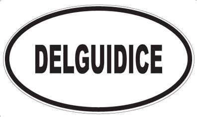 DELGUIDICE - Oval Sticker