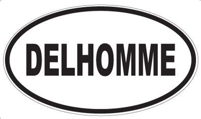 DELHOMME - Oval Sticker
