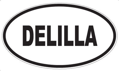 DELILLA - Oval Sticker