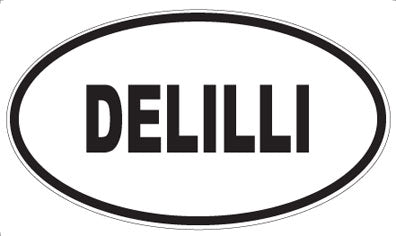 DELILLI - Oval Sticker