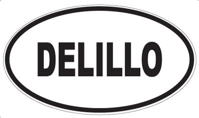 DELILLO - Oval Sticker