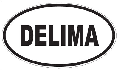 DELIMA - Oval Sticker