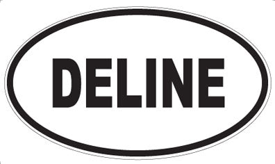DELINE - Oval Sticker