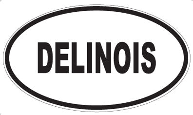 DELINOIS - Oval Sticker