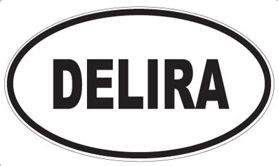 DELIRA - Oval Sticker
