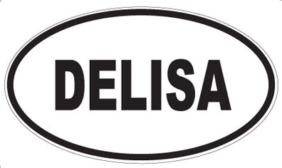 DELISA - Oval Sticker