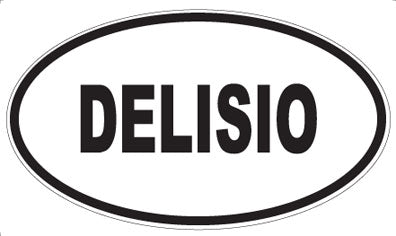 DELISIO - Oval Sticker