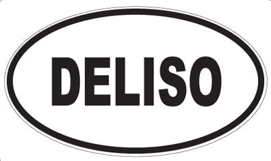 DELISO - Oval Sticker