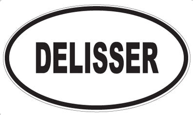 DELISSER - Oval Sticker