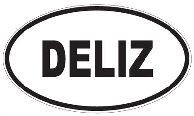 DELIZ - Oval Sticker