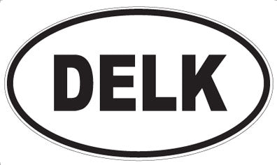 DELK - Oval Sticker