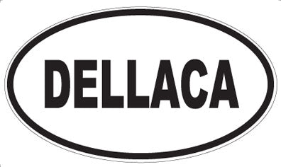 DELLACA - Oval Sticker