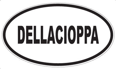 DELLACIOPPA - Oval Sticker