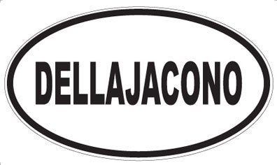 DELLAJACONO - Oval Sticker