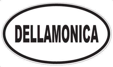 DELLAMONICA - Oval Sticker