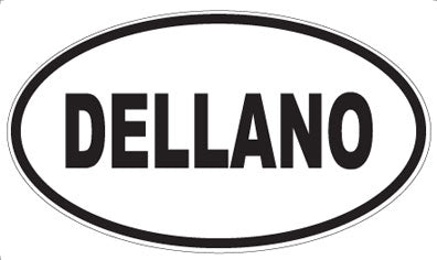 DELLANO - Oval Sticker