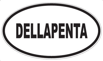 DELLAPENTA - Oval Sticker
