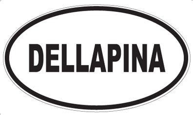 DELLAPINA - Oval Sticker