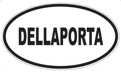 DELLAPORTA - Oval Sticker