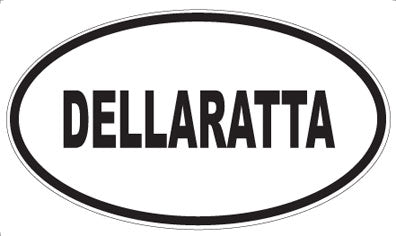 DELLARATTA - Oval Sticker