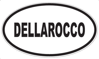 DELLAROCCO - Oval Sticker