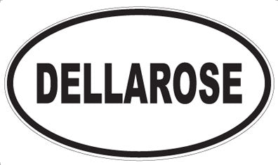 DELLAROSE - Oval Sticker