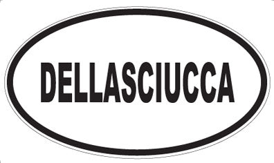 DELLASCIUCCA - Oval Sticker