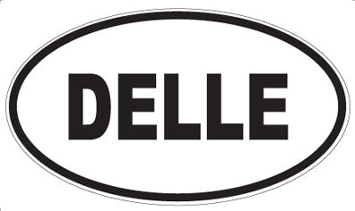 DELLE - Oval Sticker