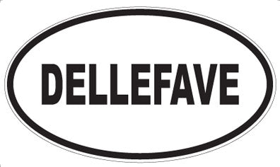 DELLEFAVE - Oval Sticker
