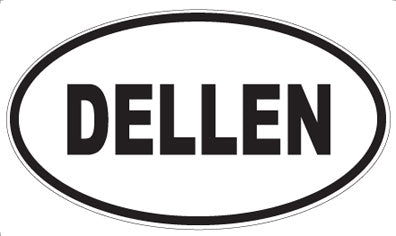 DELLEN - Oval Sticker