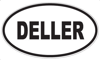 DELLER - Oval Sticker