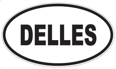 DELLES - Oval Sticker