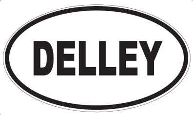 DELLEY - Oval Sticker