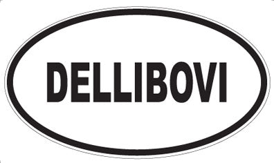 DELLIBOVI - Oval Sticker