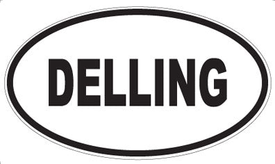 DELLING - Oval Sticker