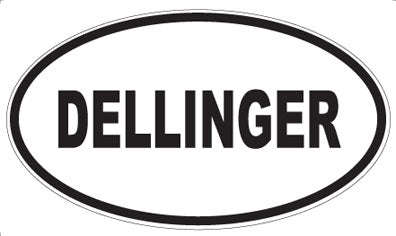 DELLINGER - Oval Sticker
