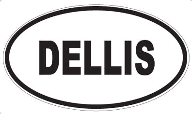 DELLIS - Oval Sticker
