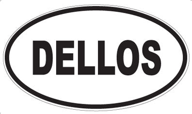 DELLOS - Oval Sticker