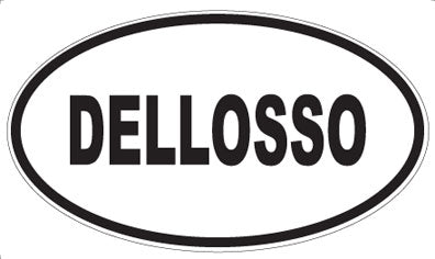 DELLOSSO - Oval Sticker