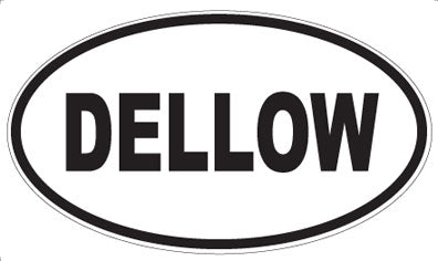 DELLOW - Oval Sticker