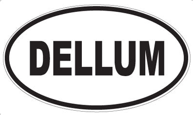 DELLUM - Oval Sticker