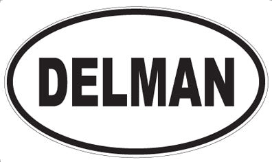 DELMAN - Oval Sticker