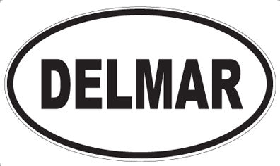 DELMAR - Oval Sticker