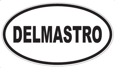 DELMASTRO - Oval Sticker