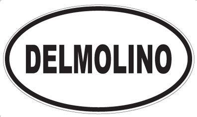 DELMOLINO - Oval Sticker