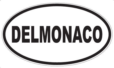 DELMONACO - Oval Sticker