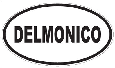 DELMONICO - Oval Sticker