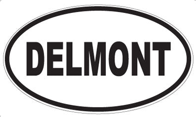 DELMONT - Oval Sticker